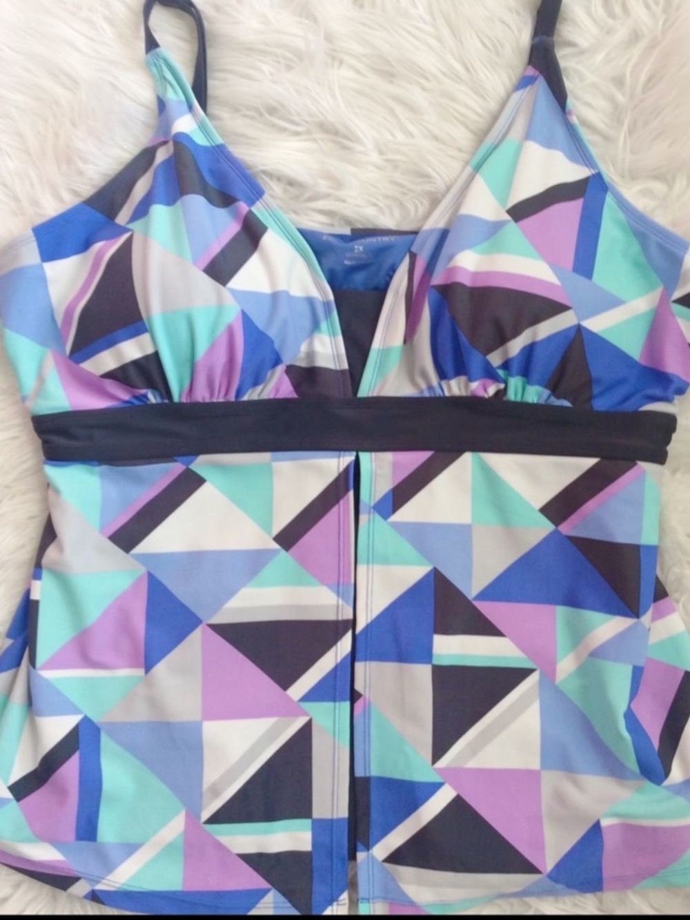 NWOT Free Country Colorblock Flyaway Tankini